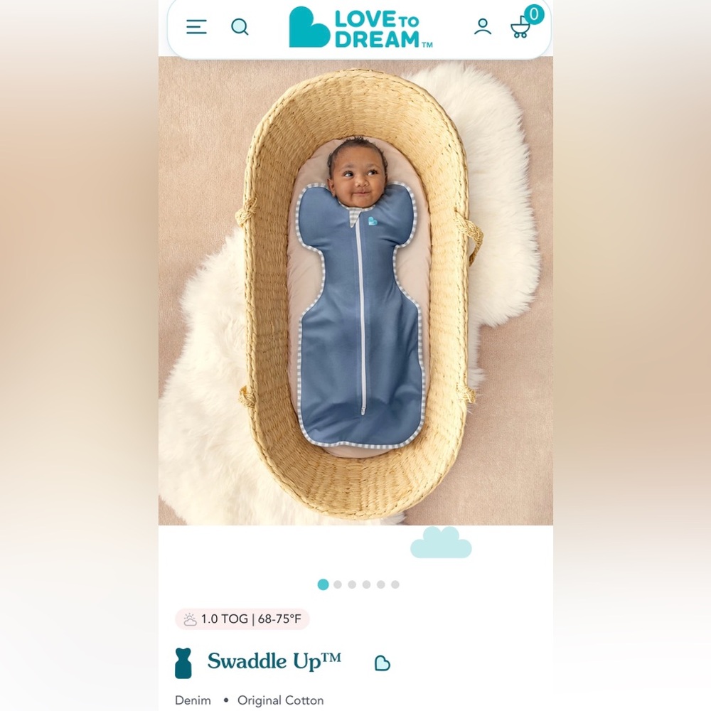 Love to Dream Swaddle in Blue - NWOT